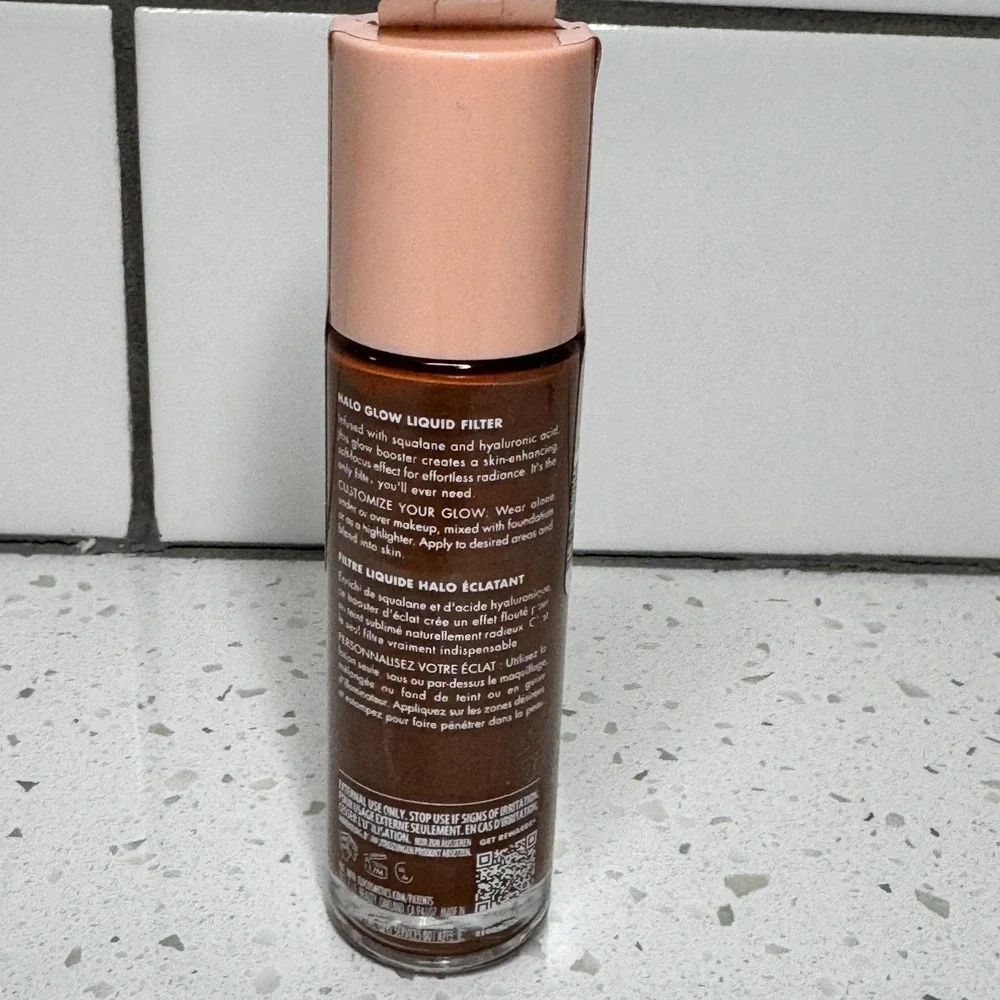 ELF Halo Glow Liquid Filter Glow Booster Shade 8 Rich 82120 Radiant Skin 1.06oz‎